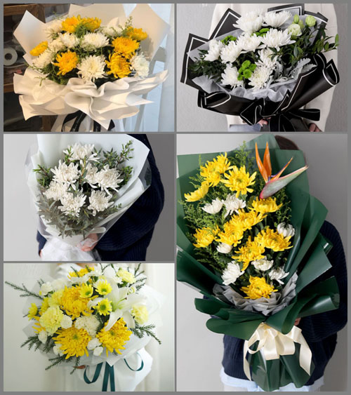 广东肇庆市广宁县南街镇城南村白事花束代送